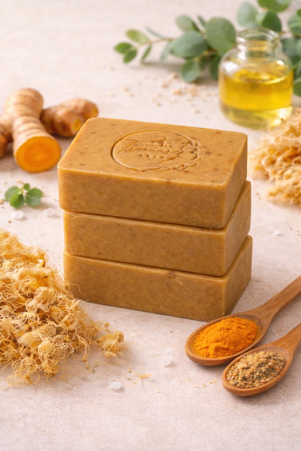 Turmeric & Sea Moss Soap Bundle (3) Soaps