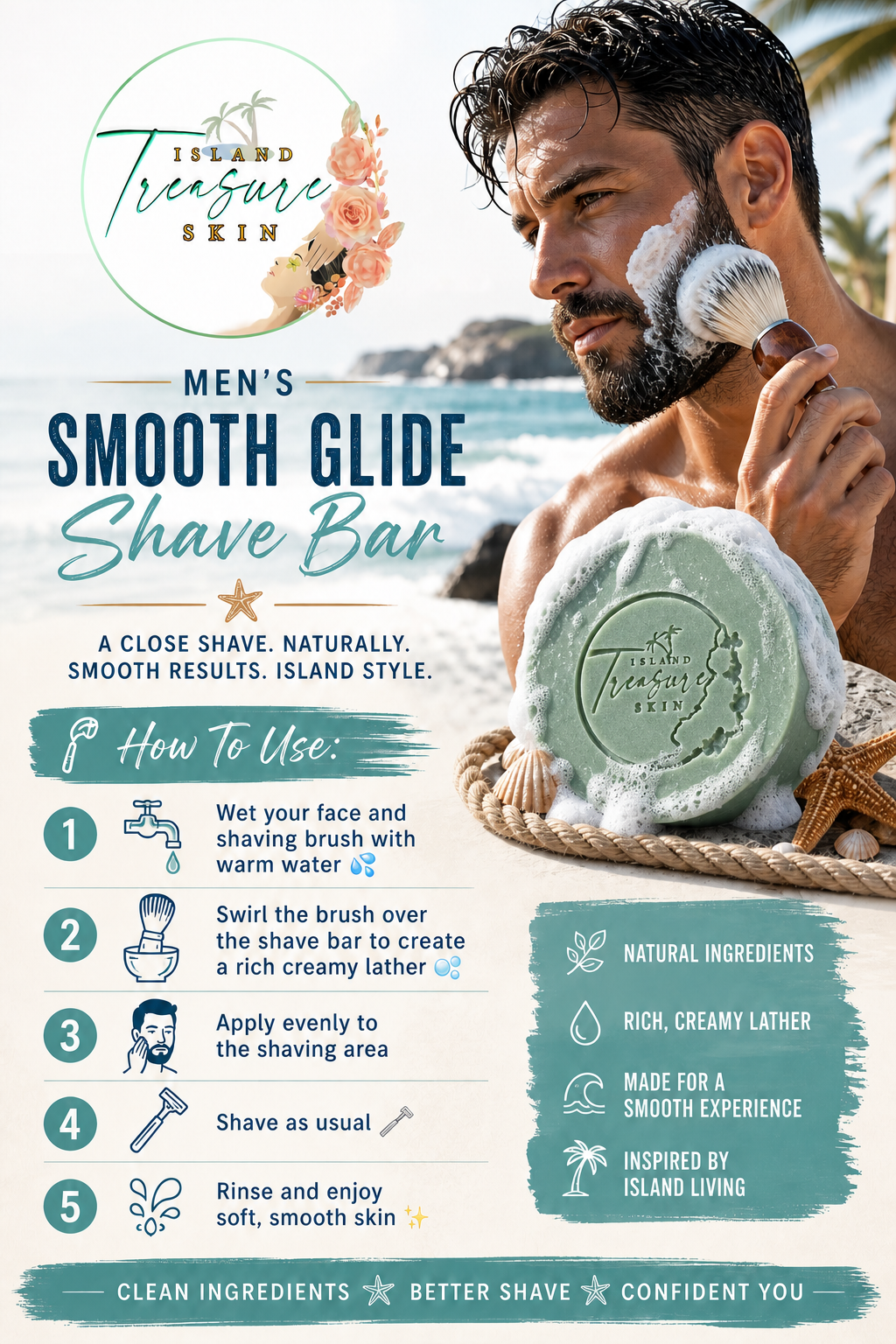 Men’s Smooth Glide Shave Bar Bundle