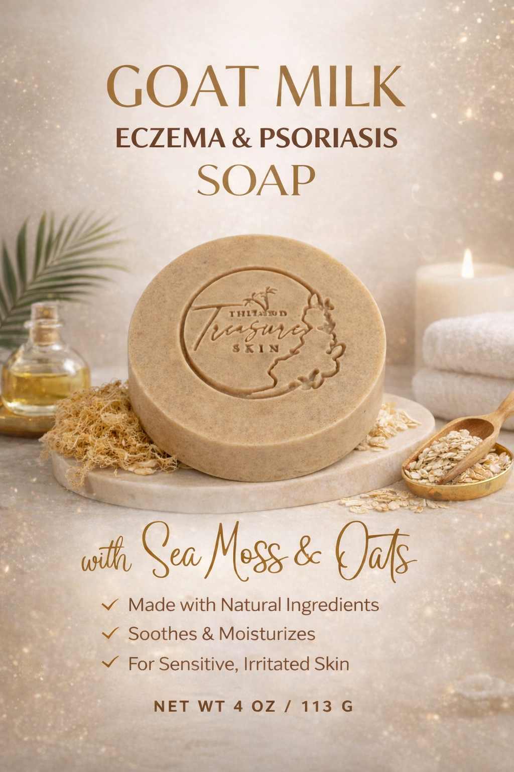 Eczema & Psoriasis Sea Moss & Oats Soap