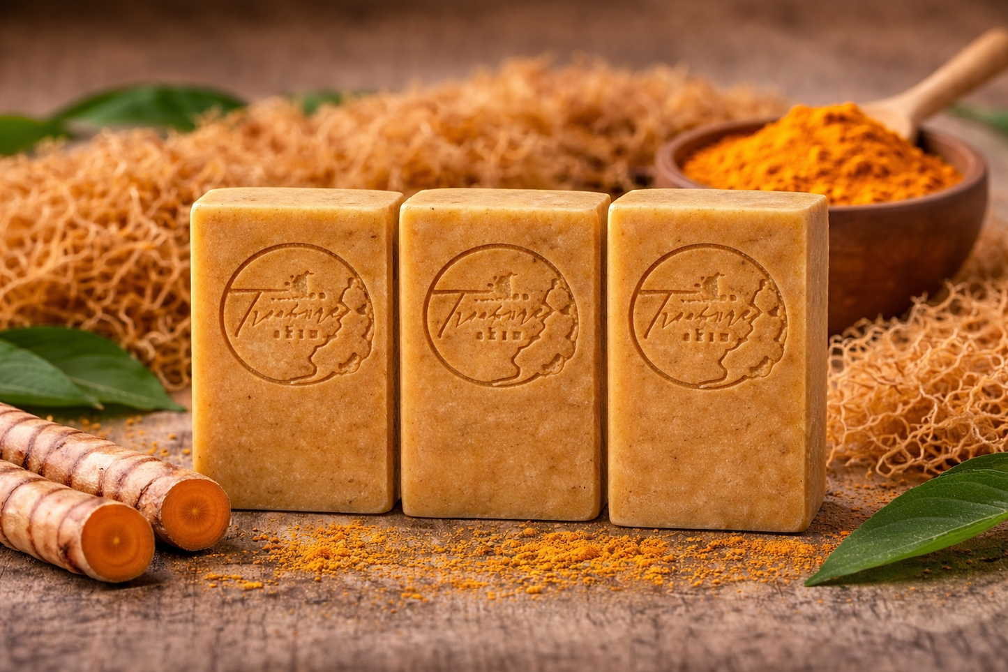 Turmeric & Sea Moss Soap Bundle (3) Soaps